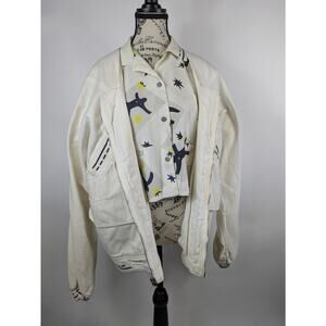 Vtg Dolce Vita Womens M Jacket Top Set POOR Jamaican Style Voodoo Crop Designer